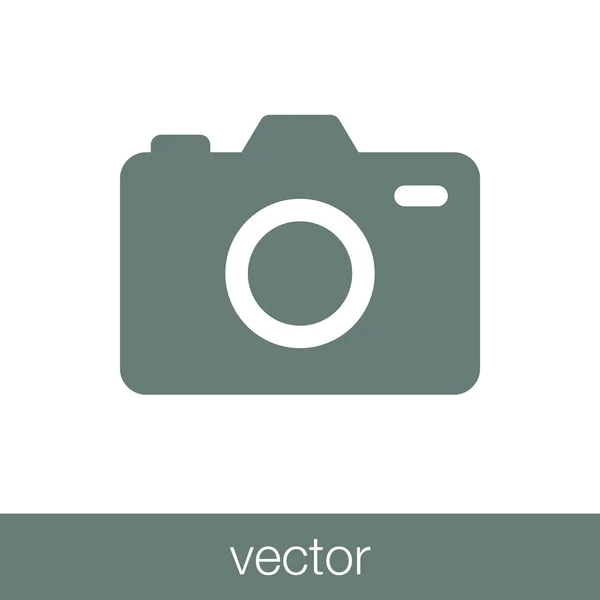 Camera Icon Concept Flat Style Design Illustration Icon — 스톡 벡터