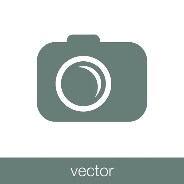 Camera Icon Concept Flat Style Design Illustration Icon — Stock Vector