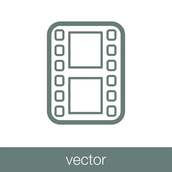 电影图标 电影偶像 概念扁平设计图解图标 — 图库矢量图片