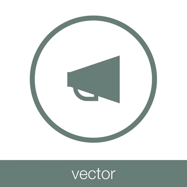 Hangszóró Ikon Koncepció Lapos Stílusú Design Illusztráció Ikon — Stock Vector