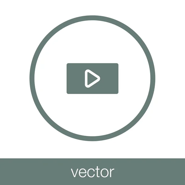 Movie Icon Concept Flat Style Design Illustration Icon — Stock Vector