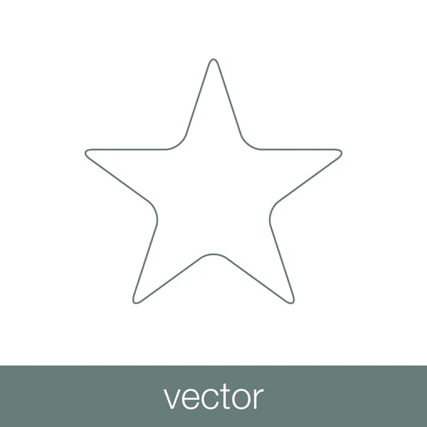 Star Symbol Konzept Flacher Stil Design Illustration Symbol — Stockvektor