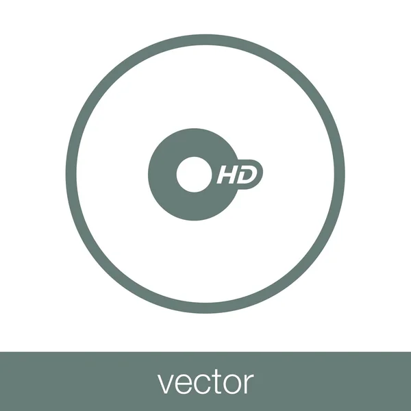 Icono Película Icono Ilustración Diseño Estilo Plano Concepto — Vector de stock