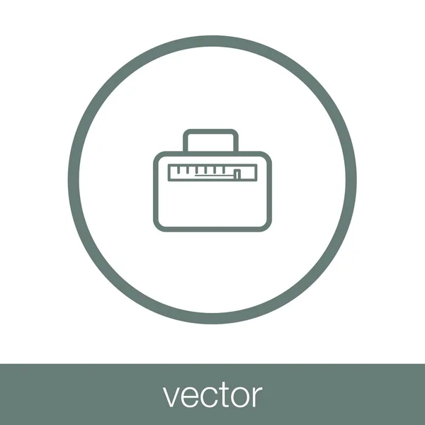Radioikon Begreppet Platt Stil Design Illustration Ikon — Stock vektor