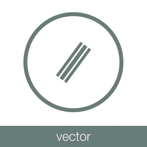 Icono Lápiz Icono Ilustración Diseño Estilo Plano Concepto — Vector de stock
