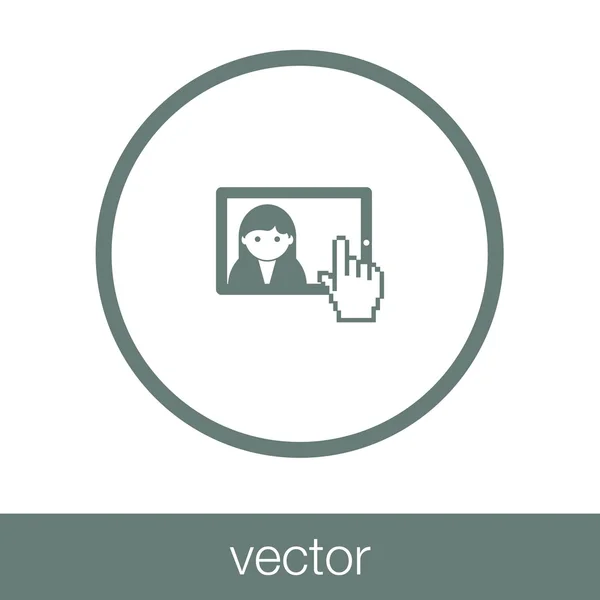 Hírek Ikon Koncepció Lapos Stílusú Design Illusztráció Ikon — Stock Vector