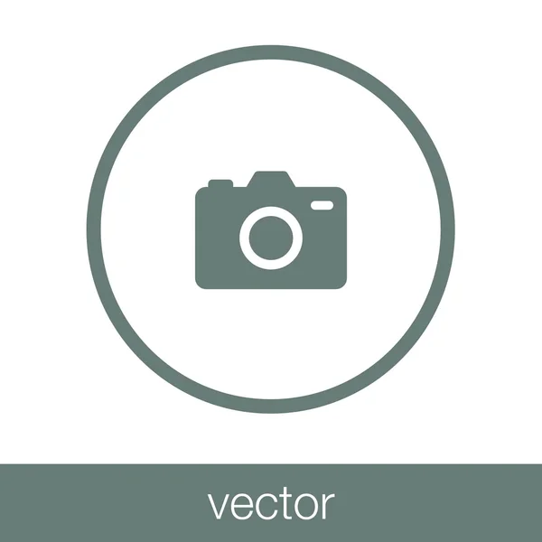 Camera Icon Concept Flat Style Design Illustration Icon — Stock Vector