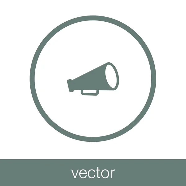 Icono Del Altavoz Icono Ilustración Diseño Estilo Plano Concepto — Vector de stock