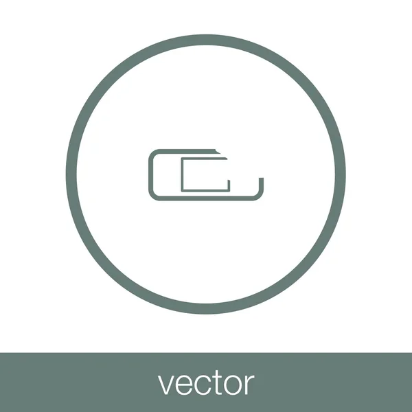 Значок Знака Иконка Плоским Дизайном — стоковый вектор