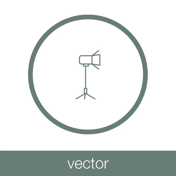 Значок Вспышки Иконка Плоским Дизайном — стоковый вектор