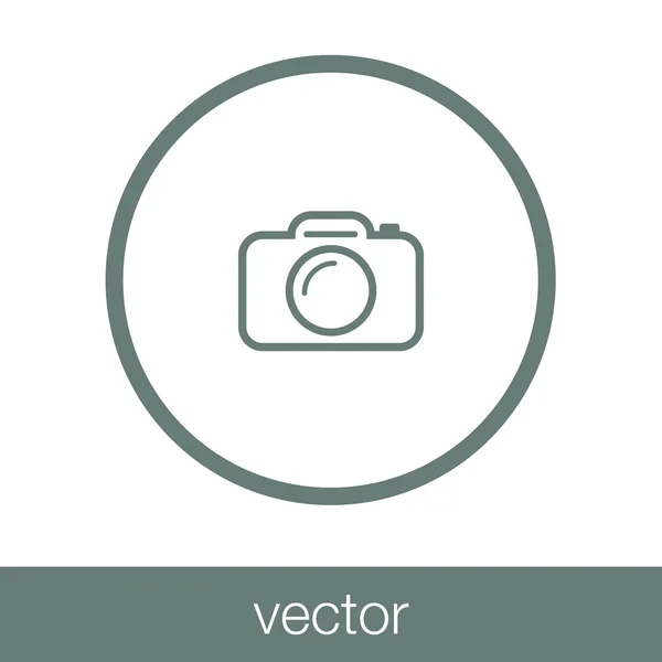 Camera Icon Concept Flat Style Design Illustration Icon — Stock Vector