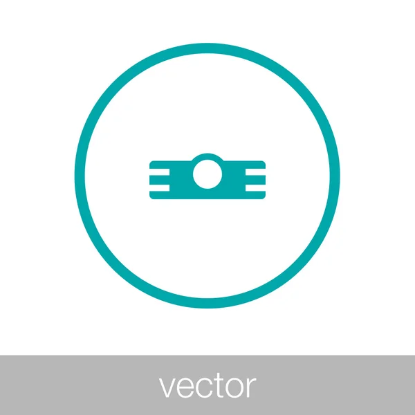 Projector Icon Concept Flat Style Design Illustration Icon — 스톡 벡터