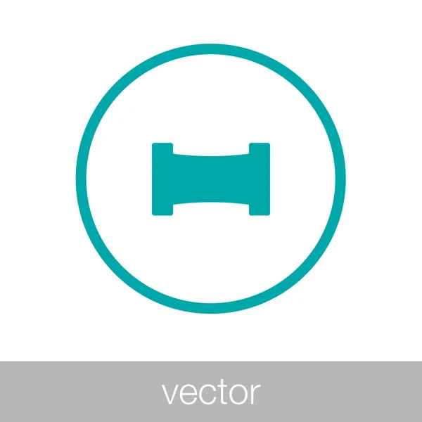 Queue Barricade Icon Concept Flat Style Design Illustration Icon — Stock Vector