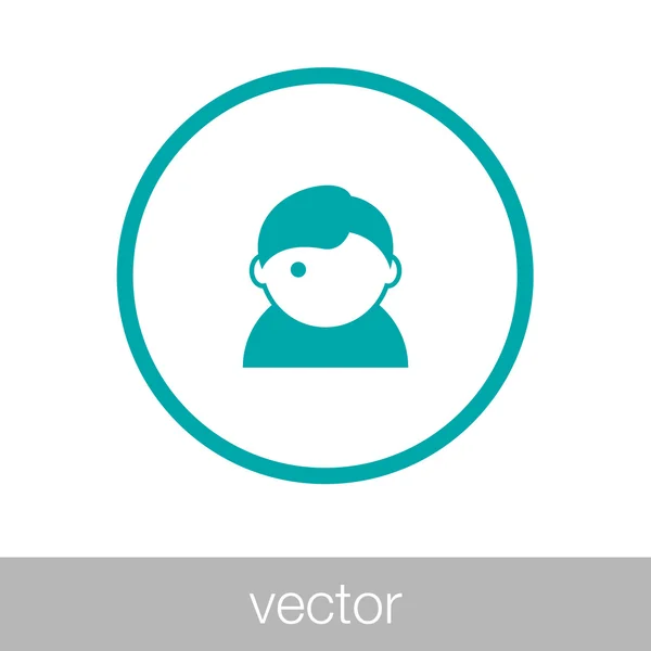 Icono Avatar Icono Concepto Silueta Perfil Personas Icono Ilustración Diseño — Vector de stock