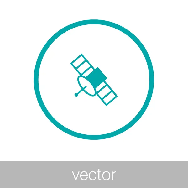 Satellite Icon Concept Flat Style Design Illustration Icon — Stock Vector