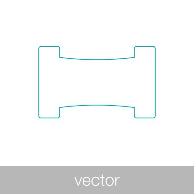 Barikat simgesini sıraya dizin. Düz biçim tasarım resimleme simgesini kavra.