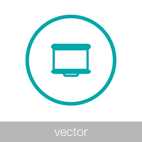 Projektor Symbol Konzept Flacher Stil Design Illustration Symbol — Stockvektor