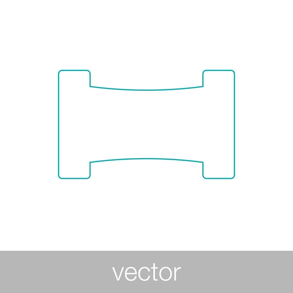 Icône File Attente Concept Plat Design Illustration Icône — Image vectorielle