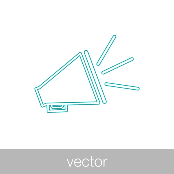 Speaker Icon Concept Flat Style Design Illustration Icon — 스톡 벡터