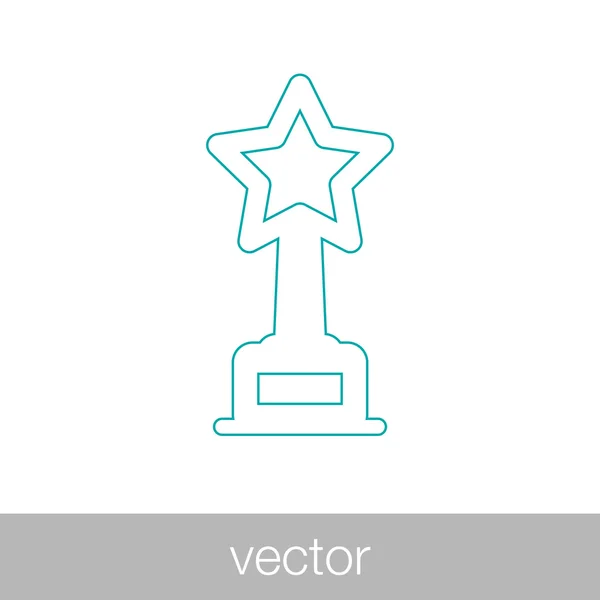 Ikona Ocenění Koncepce Ikony Návrhu Plochého Stylu — Stockový vektor