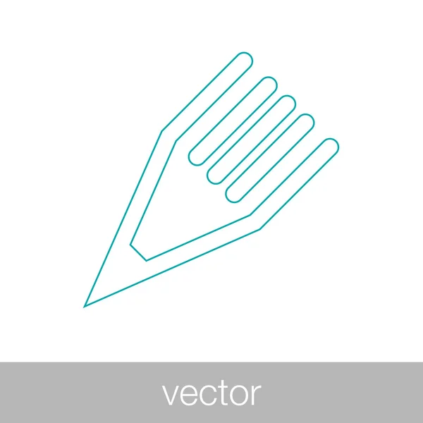 Pencil Icon Concept Flat Style Design Illustration Icon — Stock Vector