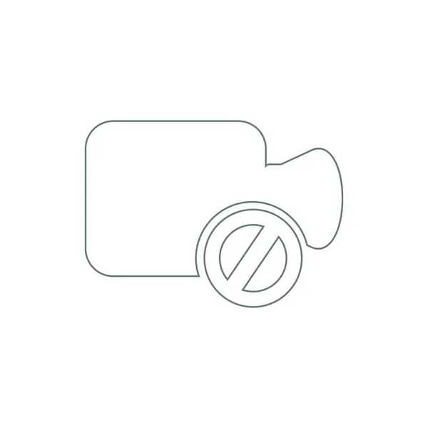 Video Camera Icon Concept Flat Style Design Illustration Icon — 스톡 사진