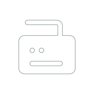 Radyo ikonu. Düz biçim tasarım resimleme simgesini kavra.