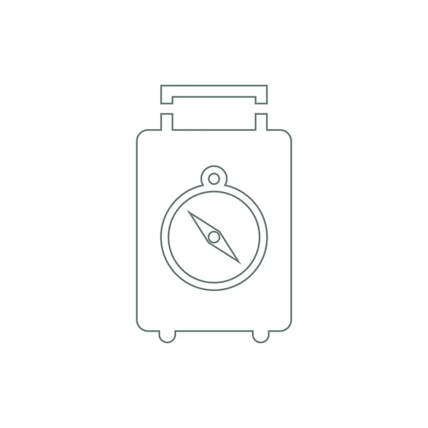 Kompass Symbol Navigationssymbol Reiseikone Ikone Überleben Konzept Flacher Stil Design — Stockfoto