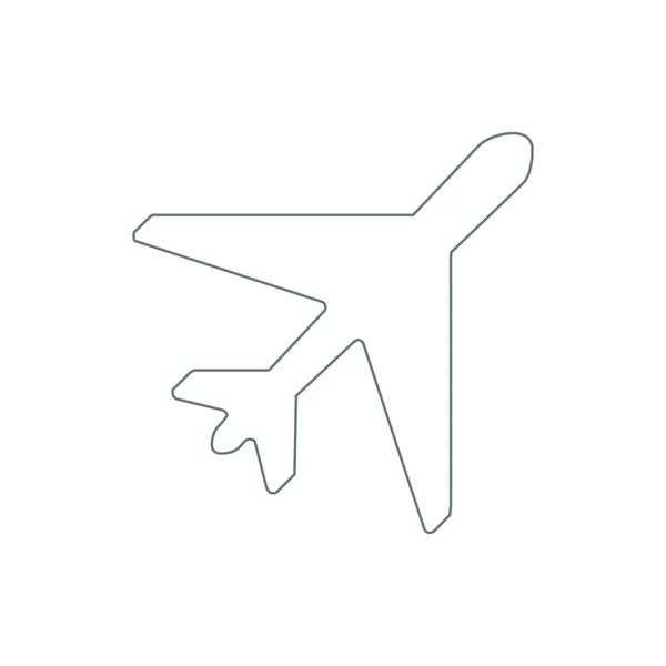 Flugzeug Ikone Konzept Flacher Stil Design Illustration Symbol — Stockfoto