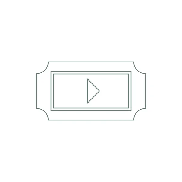 Ticket Icon Concept Flat Style Design Illustration Icon — 스톡 사진