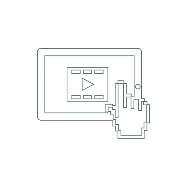 Movie Icon Concept Flat Style Design Illustration Icon — 스톡 사진