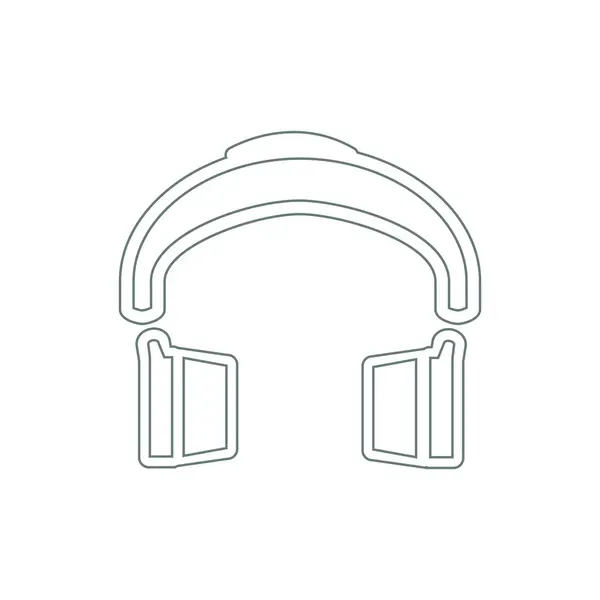 Headphone Icon Earphones Icon Concept Flat Style Design Illustration Icon — 스톡 사진