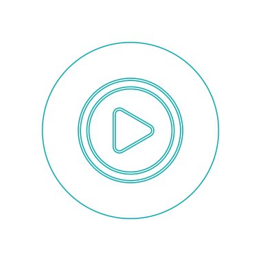 Sinema ikonu. Düz biçim tasarım resimleme simgesini kavra.