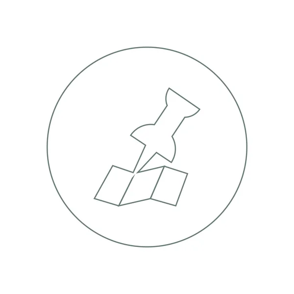 Ikona Gps Ikona Nawigacji Koncepcja Płaski Styl Projekt Ikona Ilustracji — Zdjęcie stockowe
