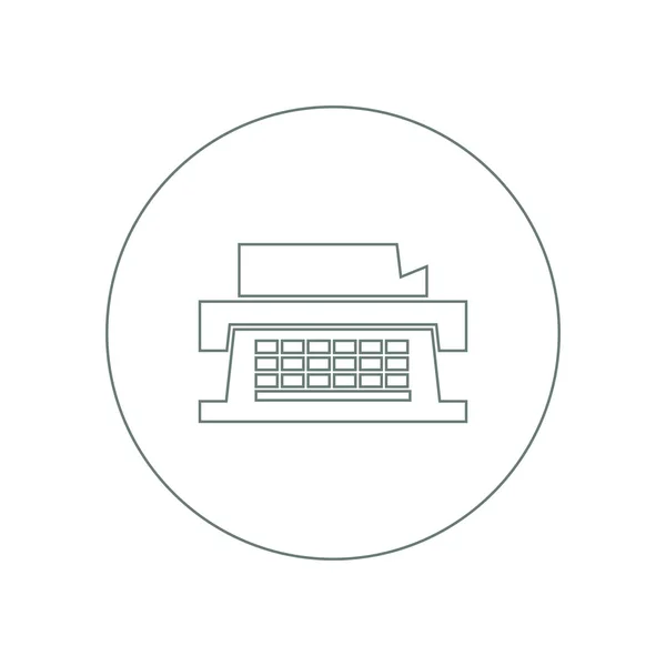 Typewriter Icon Concept Flat Style Design Illustration Icon — Stock Photo, Image