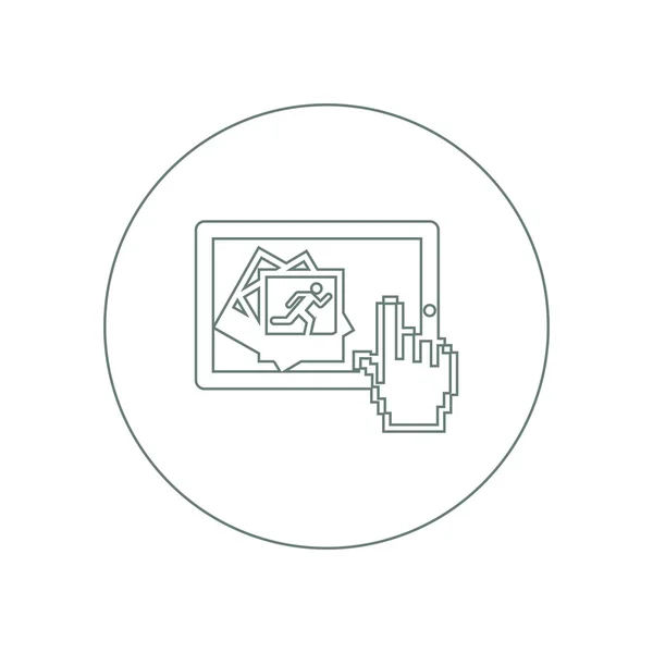 Image Icon Picture Icon Concept Flat Style Design Illustration Icon — 스톡 사진