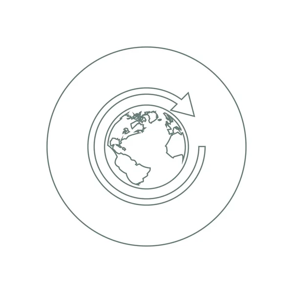 Globe icon. World icon. Concept flat style design illustration icon.