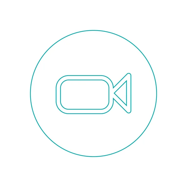 Video Camera Icon Concept Flat Style Design Illustration Icon — 스톡 사진