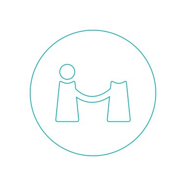 Barikat simgesini sıraya dizin. Düz biçim tasarım resimleme simgesini kavra.