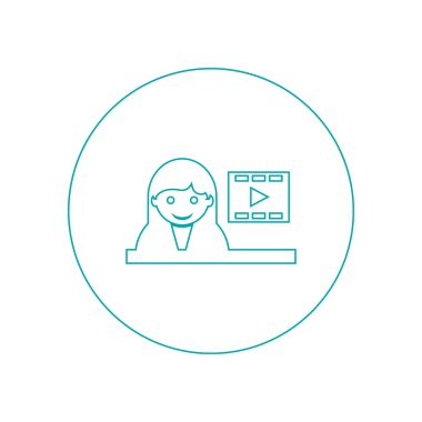 Haber ikonu. Düz biçim tasarım resimleme simgesini kavra.