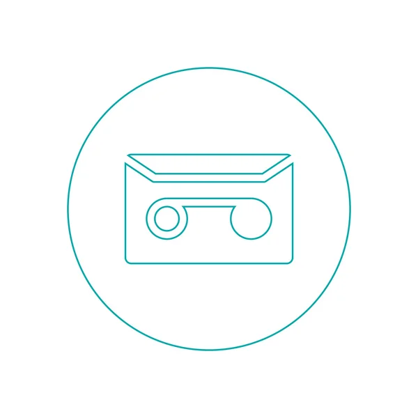 Music Tape Icon Concept Flat Style Design Illustration Icon — 스톡 사진