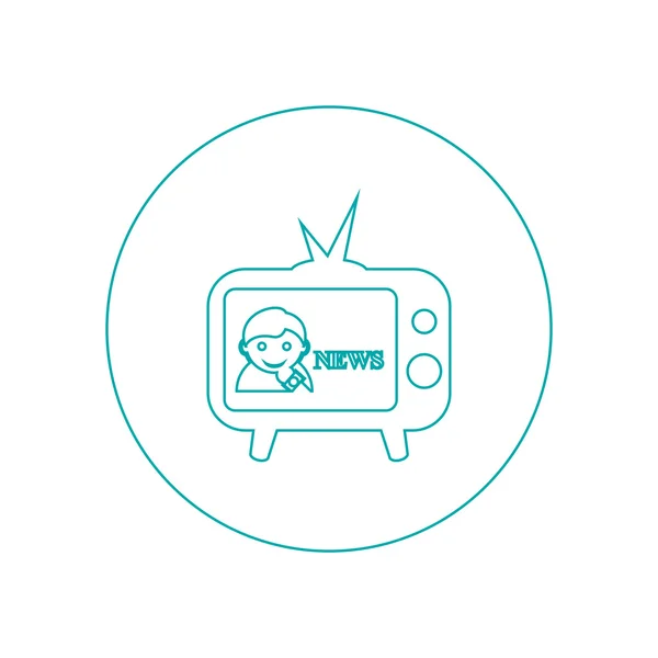 News icon. Concept flat style design illustration icon.