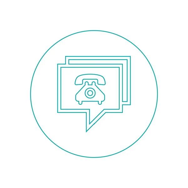 Telefon Symbol Telekommunikationsikone Konzept Flacher Stil Design Illustration Symbol — Stockfoto