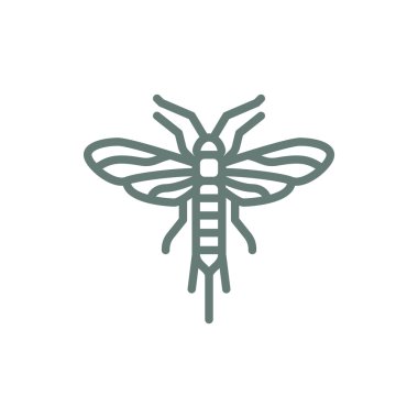 Sinek ikonu. Düz biçim tasarım resimleme simgesini kavra.