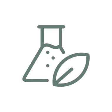 Ekoloji simgesi. Eko işareti simgesi. Düz biçim tasarım resimleme simgesini kavra.