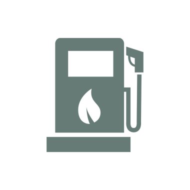 Biyolojik yakıt ikonu. Ekolojik yakıt ikonu. Eko enerji ikonu. Düz biçim tasarım resimleme simgesini kavra.