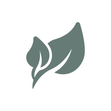 Yaprak simgesi. Düz biçim tasarım resimleme simgesini kavra.