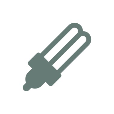 Enerji ampulü simgesi. Enerji lambası ikonu. Düz biçim tasarım resimleme simgesini kavra.