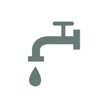 Musluk ikonu. Musluk simgesi. Düz biçim tasarım resimleme simgesini kavra.