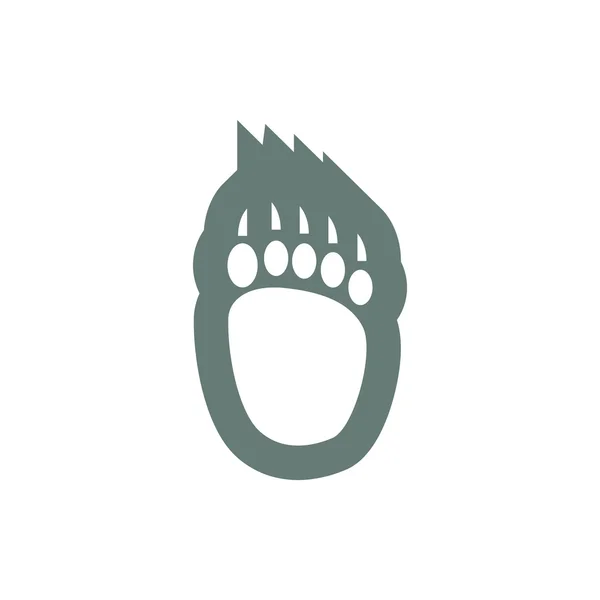 Animal Footprint Icon Concept Flat Style Design Illustration Icon — 스톡 사진